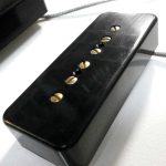 P90 relic/aged SOAP BAR Pickups SET Black/Cream Vintage Fits Gibson Epiphone 50s Alnico IV Q Custom
