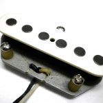 Telecaster BRIDGE Pickup WHITE .250" A5 Quarter Pound 10kOhm Tele Alnico V