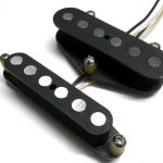 Telecaster .250" A5 Pickups SET BLACK Quarter Pound Tele Alnico V Bridge Neck