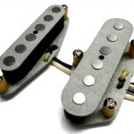 GREY Telecaster .250" A5 Pickups SET Quarter Pound Tele Alnico V Bridge Neck