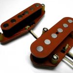 Telecaster .250" A5 Pickups SET RED Quarter Pound Tele Alnico V Bridge Neck