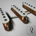 Stratocaster Guitar Custom Radius A5 Pickups SET Fullerton RE Red Bottom Hand Wound by Q pickups