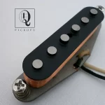 Stratocaster HOT Alnico 2 Bridge 6,4kOhm Neck Guitar Pickup Hand Wound by Q pickups Strat Fits Fender Squire