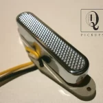 Telecaster Neck Pickup Chrome Plated Open Cover Silver Foil Alnico Hand Wound Coil Tap by Q pickups