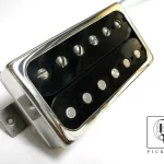 Q pickups  BLACK Open CHROME Cover  Humbucker PAF Guitar Pickup Hand Wound By Q Pickups