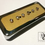 FOIL P90 Soap Bar Pickup Q Custom Shop Gold Chrome Electric Guitar Fits Gibson by Q pickups LP SG