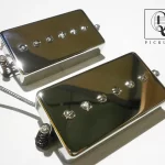 Humbucker Sized P90 Pickups SET Hand Wound PAF Size Single Coil Q Bridge Neck by Q pickups