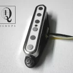Coil Tap White Top A4 Open Cover Telecaster Neck Pickup Hand Wound Tele by Q pickups