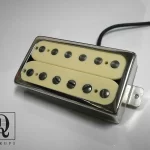 Q pickups  CREAM Open CHROME Cover  Humbucker PAF Guitar Pickup Hand Wound By Q Pickups