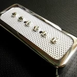 1pc FOIL P90 soap bar Pickup SILVER / CHROME cover Bridge or Neck Fits Gibson SG LP Junior Q