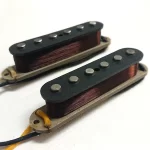 1965 Jaguar Pickups Set Fits Fender Hand Wound Q Vintage Grey Bottom Twang Jag Pure Tone 60s 70s 66