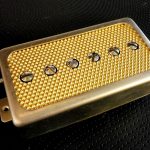Q pickups Humbucker Sized P90 GOLD FOIL Pickup Raw cover PAF Fits Gibson Greco Tokai Ibanez P90