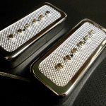 FOIL P90 soap bar Pickups SET SILVER / CHROME cover Bridge And Neck Fits Gibson SG LP Junior Q
