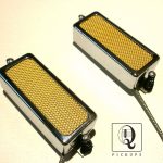 FIREBIRD Pickups SET 2pcs Silver Gold Black FOIL Mini Humbucker Deluxe by Q pickups Fits Gibson