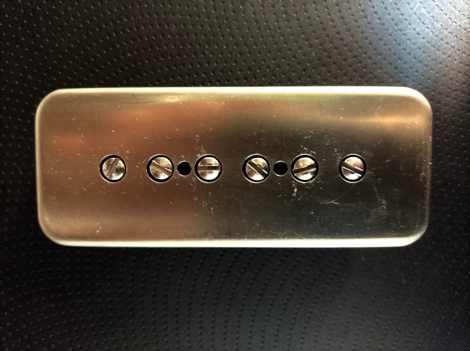 SOAP BAR P90 Pickup METAL RAW NonPlated Nickel Silver Cover Vintage