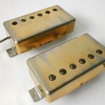AGED Relic Humbucker PAF pickups GOLD PLATED 1958 1959 1960 Vintage P.A.F. LP SG 50s