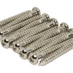 Tele Neck Pickup Mounting Screws Qty 6 Nickel #4 x 1" (25mm) 6pcs