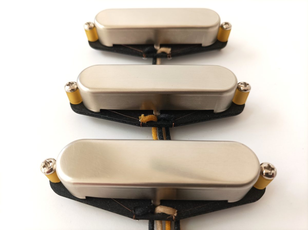 Stratocaster HOT Pickups Nickel-Silver Covers Chrome/Raw Hand Wound Q Custom Strat - Image 4