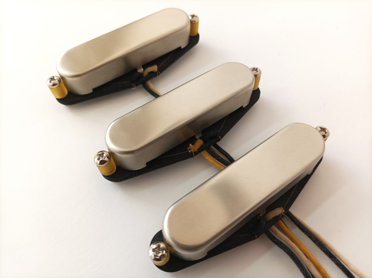 Stratocaster HOT Pickups Nickel-Silver Covers Chrome/Raw Hand Wound Q Custom Strat - Image 6